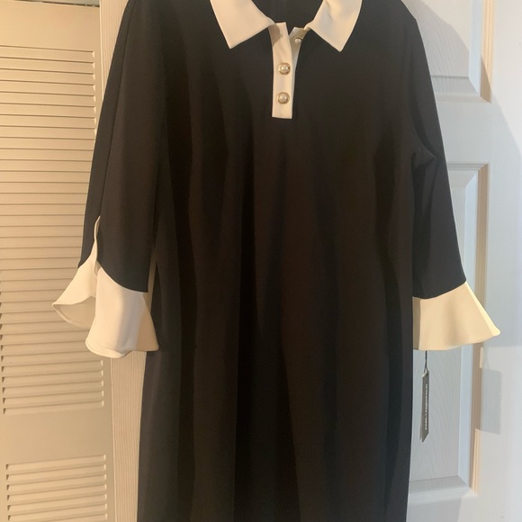 KARL LAGERFELD PARIS, Size 16 Black Woman Dress, NWT Never Worn. - Picture 2 of 5